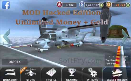Gunship Battle Helicopter 3D Unlimited Coins