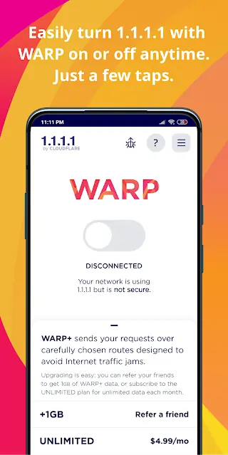 1.1.1.1 + WARP Mod apk
